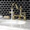 Kingston Brass KS3912AL Restoration Bathroom Bridge Faucet, Polished Brass KS3912AL - alternate 6